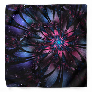 Abstract fractal flower design.   bandana