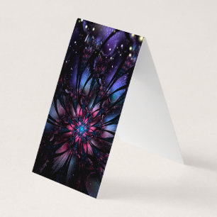 Abstract fractal flower design.  business card
