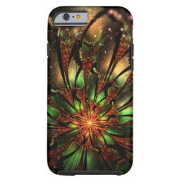 Abstract fractal flower design.  tough iPhone 6 case