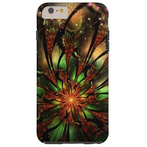 Abstract fractal flower design.   tough iPhone 6 plus case