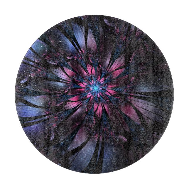 Abstract fractal flower design. cutting board (Front)