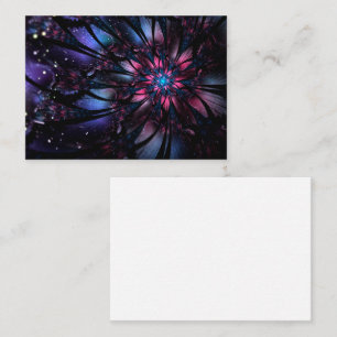 Abstract fractal flower design.   discount card