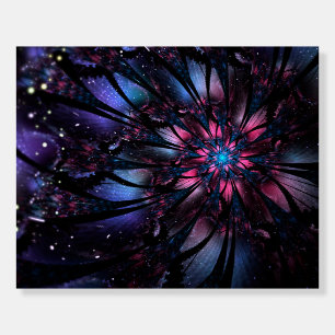 Abstract fractal flower design. foam board