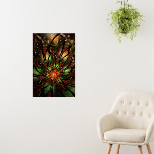 Abstract fractal flower design.  foam board (In Situ (Wall))