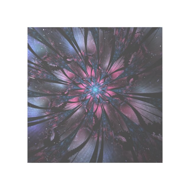 Abstract fractal flower design. gallery wrap (Front)