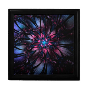 Abstract fractal flower design. gift box