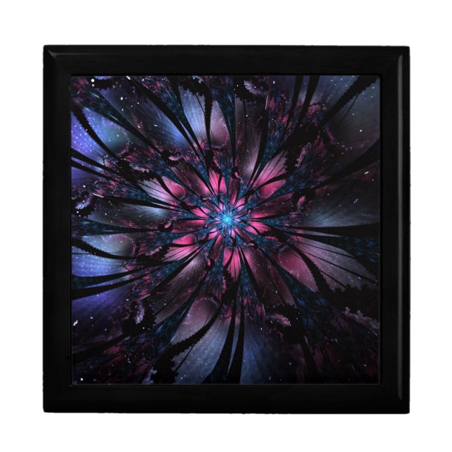 Abstract fractal flower design. gift box (Front)