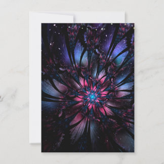 Abstract fractal flower design. invitation
