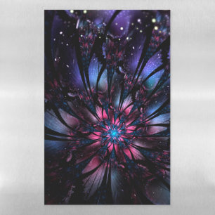 Abstract fractal flower design. magnetic dry erase sheet