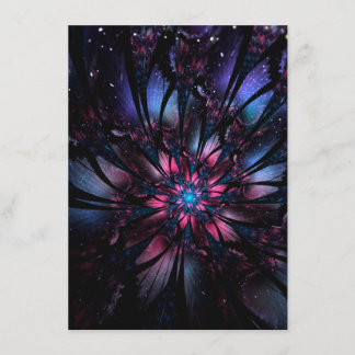Abstract fractal flower design. menu