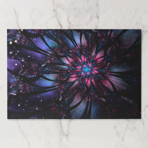 Abstract fractal flower design. paper pad