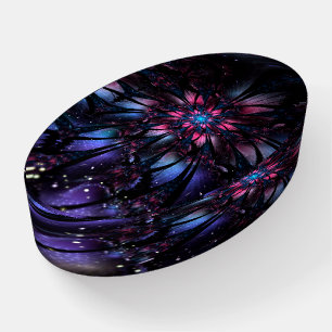 Abstract fractal flower design. paperweight