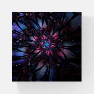 Abstract fractal flower design. paperweight