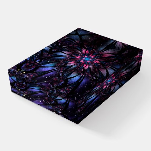 Abstract fractal flower design   paperweight