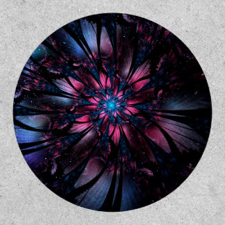Abstract fractal flower design. patch