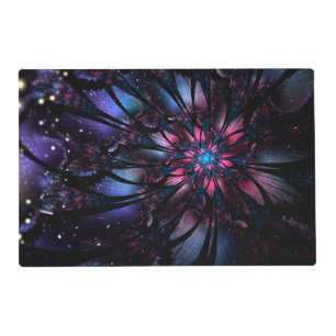 Abstract fractal flower design. placemat