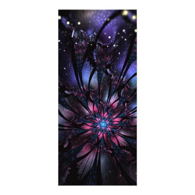 Abstract fractal flower design.  rack card (Front)