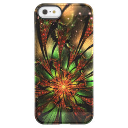 Abstract fractal flower design.   permafrost iPhone SE/5/5s case