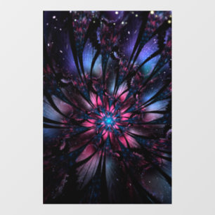Abstract fractal flower design. wall decal