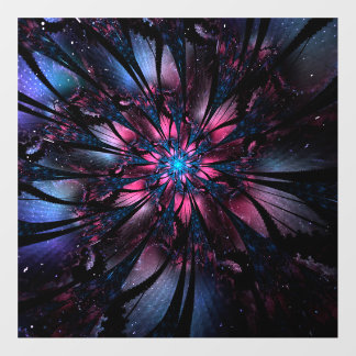 Abstract fractal flower design. wall decal