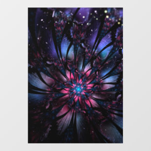 Abstract fractal flower design. wall decal