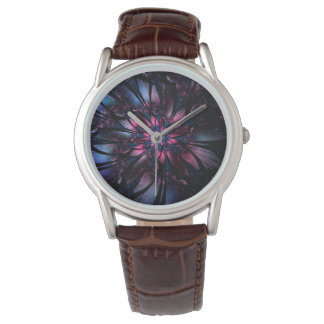 Abstract fractal flower design. watch