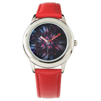 Abstract fractal flower design. watch