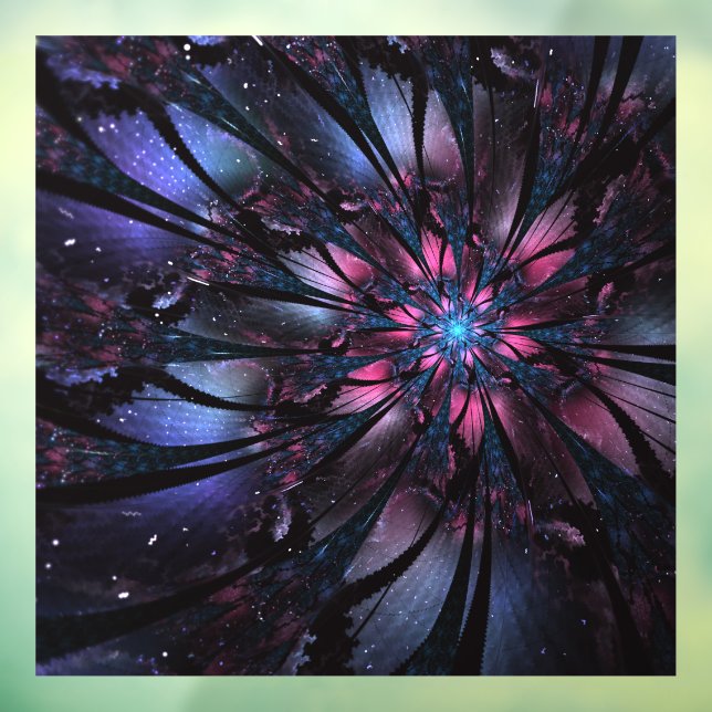 Abstract fractal flower design. window cling (Sheet 3)