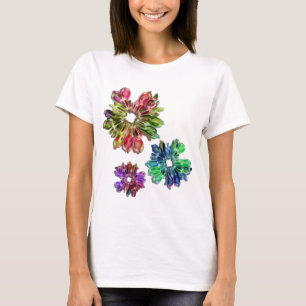 abstract fractal flowers 2D T-Shirt