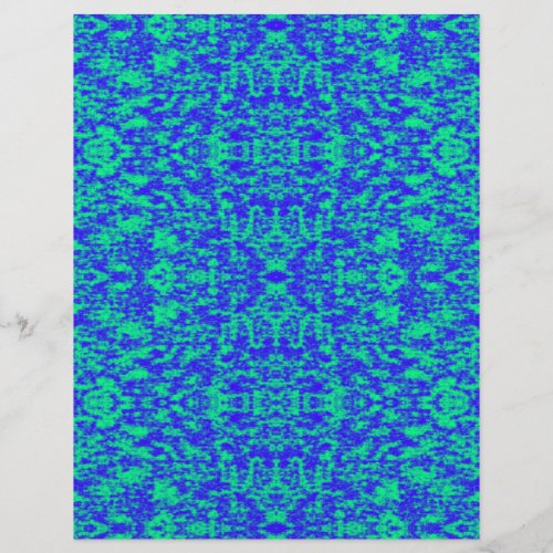 Abstract Fractal In Blue And Green