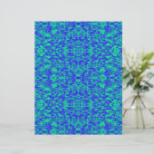 Abstract Fractal In Blue And Green (Standing Front)