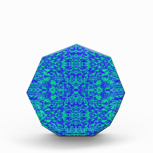 Abstract Fractal In Blue And Green Award