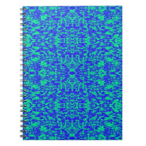 Abstract Fractal In Blue And Green Notebook