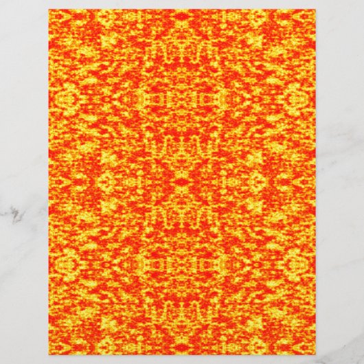 Abstract Fractal In Red And Orange (Front)