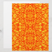 Abstract Fractal In Red And Orange (Front/Back)
