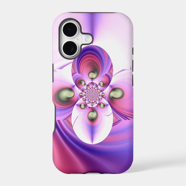 Abstract fractal pattern iphone case (Back)