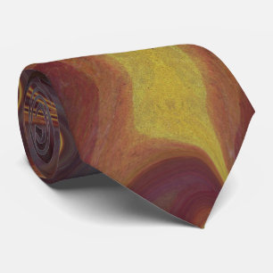 abstract fractal pattern neck tie