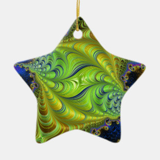 Abstract fractal patterns and shapes. Fractal Art Ceramic Ornament