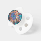 Abstract fractal patterns and shapes. Fractal Art Pacifier (Front Right)