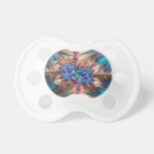 Abstract fractal patterns and shapes. Fractal Art Pacifier (Front)