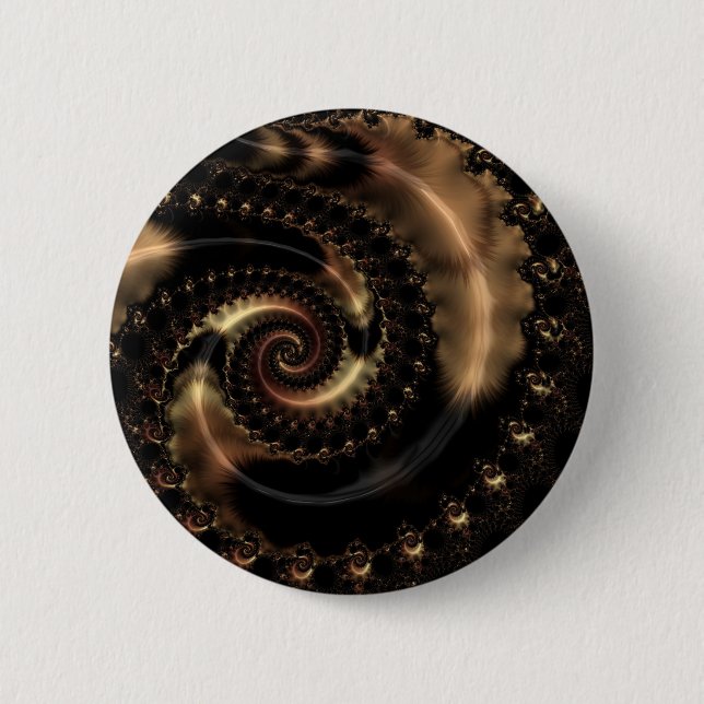 Abstract fractal patterns and shapes. Fractal Art Pinback Button (Front)
