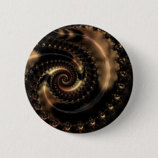 Abstract fractal patterns and shapes. Fractal Art Pinback Button