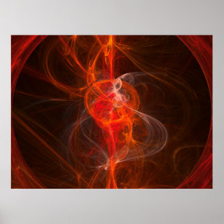 abstract fractal poster