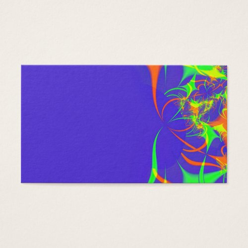 Abstract fractal profile card business card