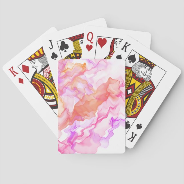 Abstract  Fractal Smoke Poker Cards (Back)
