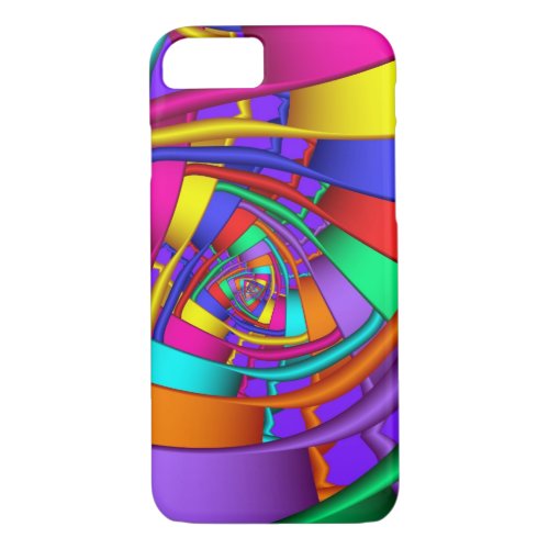 Abstract fractal spiral iPhone 87 case