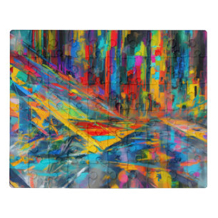Abstract fractal texture jigsaw puzzle