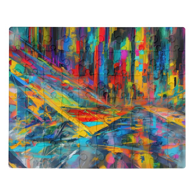Abstract fractal texture jigsaw puzzle (Puzzle Horizontal)