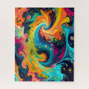 Abstract fractal texture jigsaw puzzle