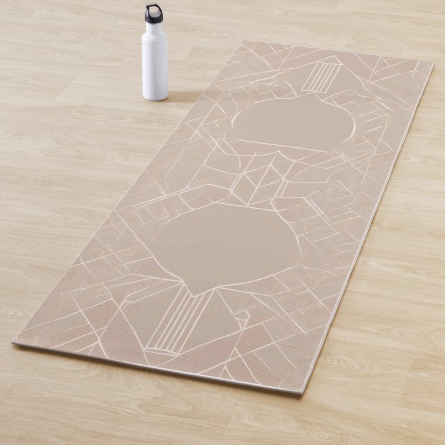 Abstract Fragmented Lines Yoga Mat - Minimalist Ta (In Situ)